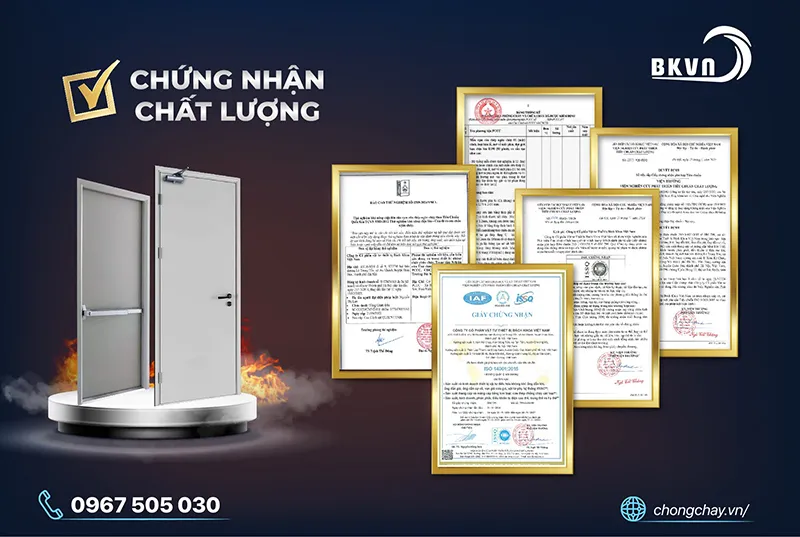 Chứng nhận cửa chống cháy