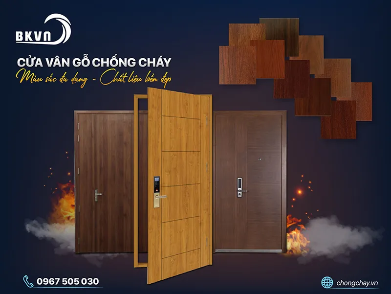 Cửa thép vân gỗ chống cháy giá tốt