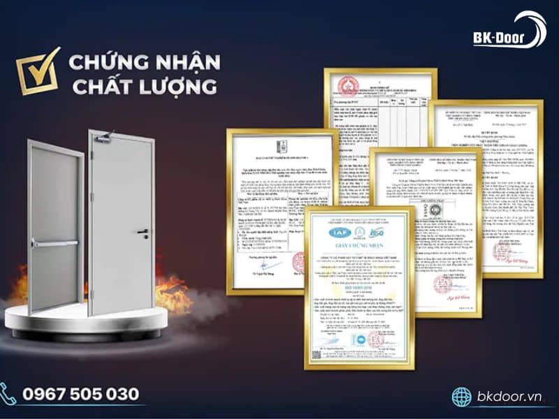 Chứng nhận kiểm định cửa chống cháy