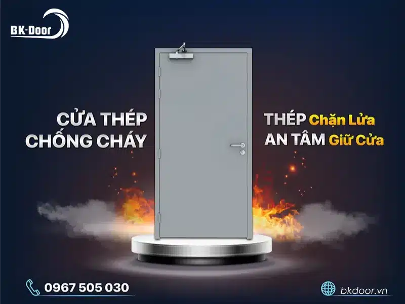 Cửa thép chống cháy Bách Khoa