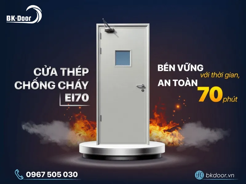 Cửa thép chống cháy EI70