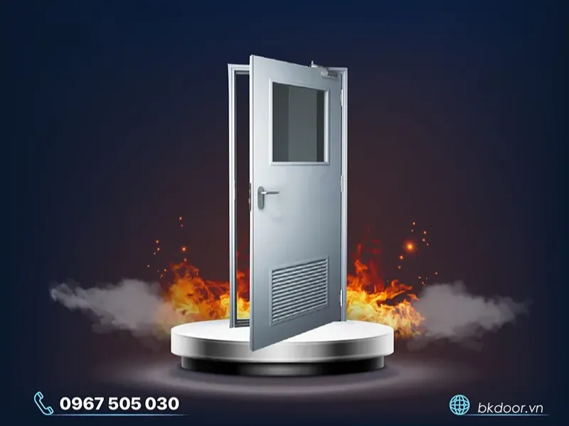 Cửa thép chống cháy có ô kính