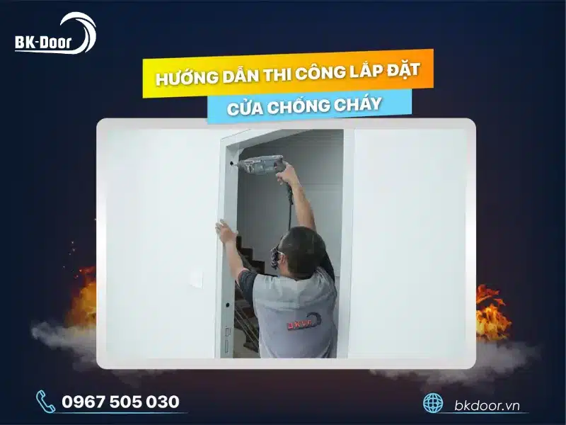Quy trình lắp đặt cửa chống cháy