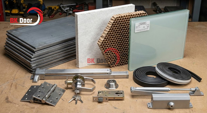 Các loại vật liệu cho cửa chống cháy