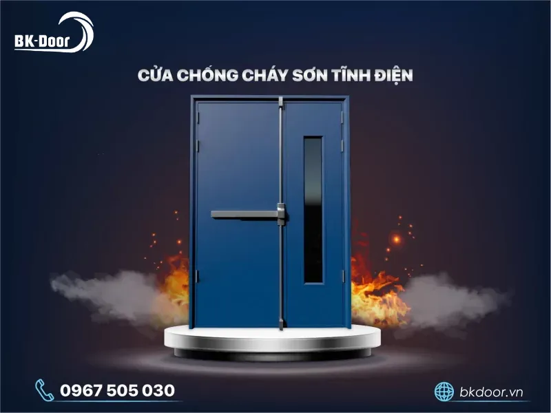 Cửa chống cháy sơn tĩnh điện