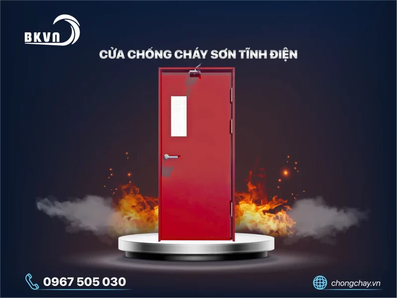 Cửa chống cháy sơn tĩnh điện