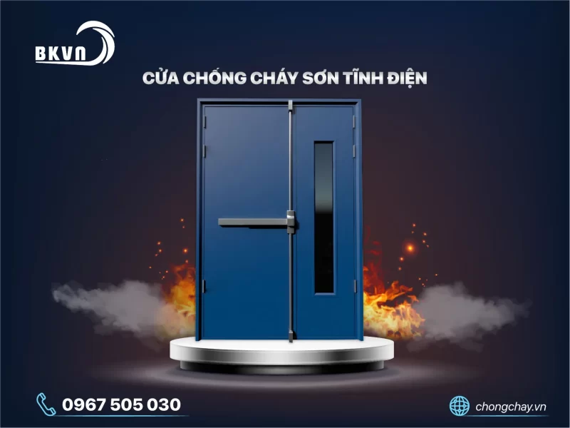 Cửa chống cháy sơn tĩnh điện