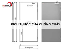 kích thước cửa chống cháy