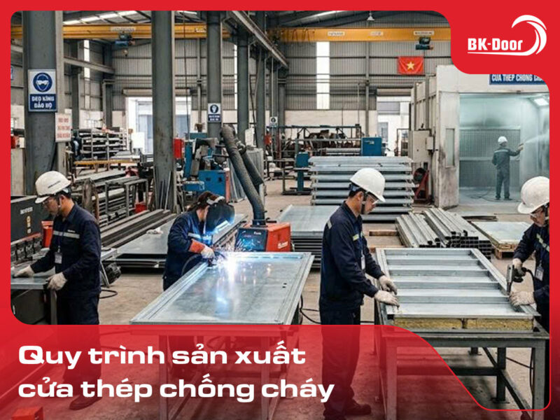 quy trình sản xuất cửa chống cháy
