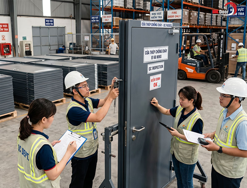Kiểm định chất lượng cửa chống cháy
