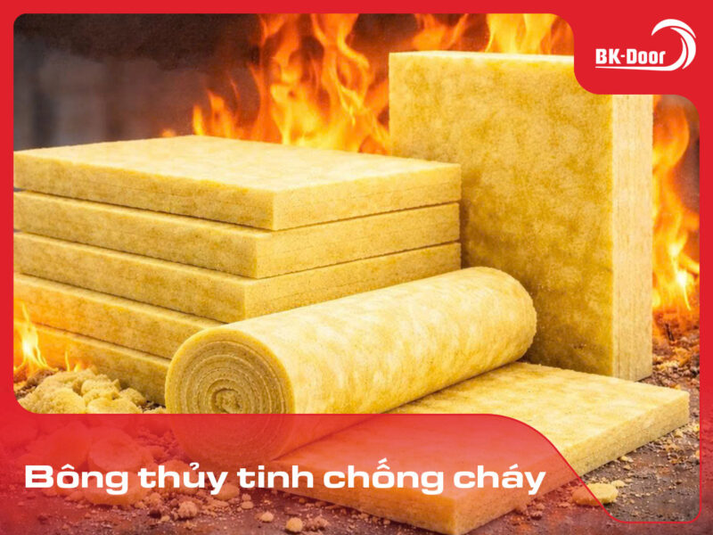 bông thủy tinh chống cháy
