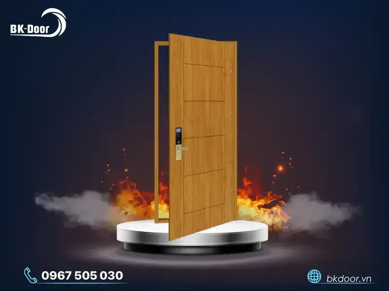 Cửa chống cháy vân gỗ 