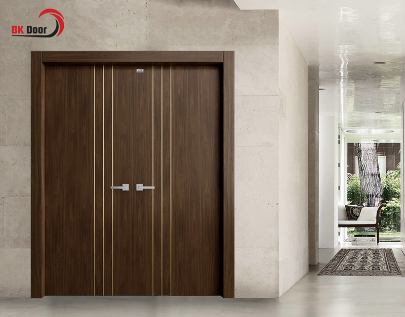 Cửa thép 2 cánh Laminate chống cháy