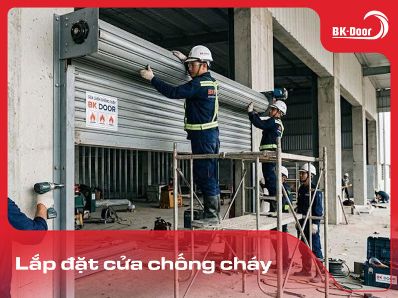 lắp đặt cửa cuốn chống cháy