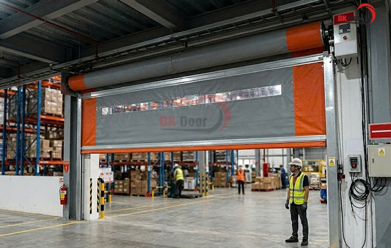 Mẫu rèm ngăn cháy di động