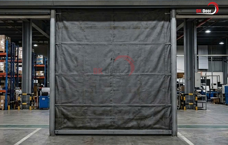 Mẫu rèm ngăn cháy cố định