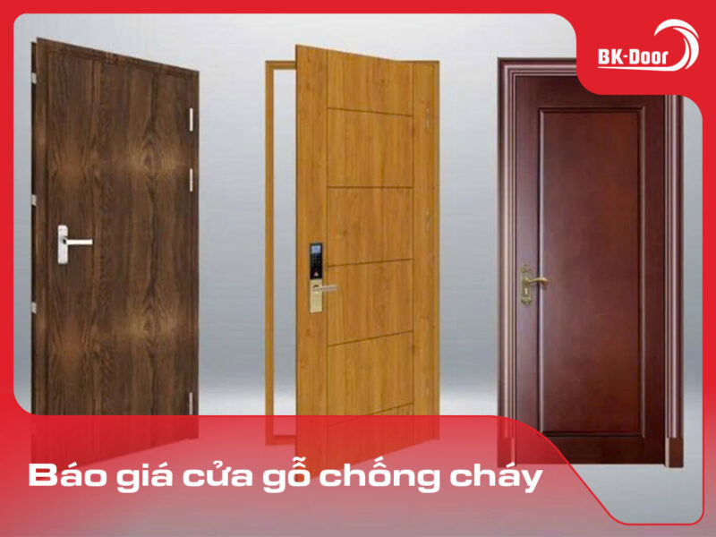 báo giá cửa gỗ chống cháy