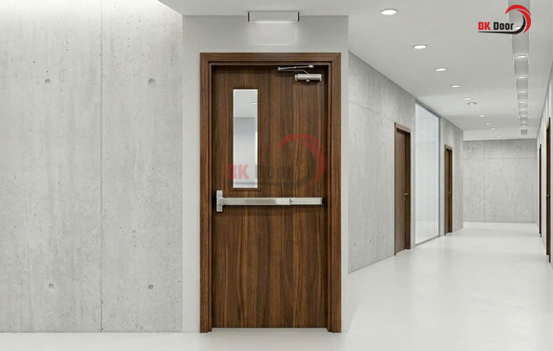Cửa gỗ chống cháy sử dụng rộng rãi cho nhà ở và chung cư