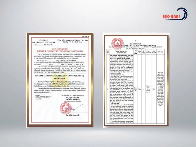 Kiểm định cửa chống cháy là gì?