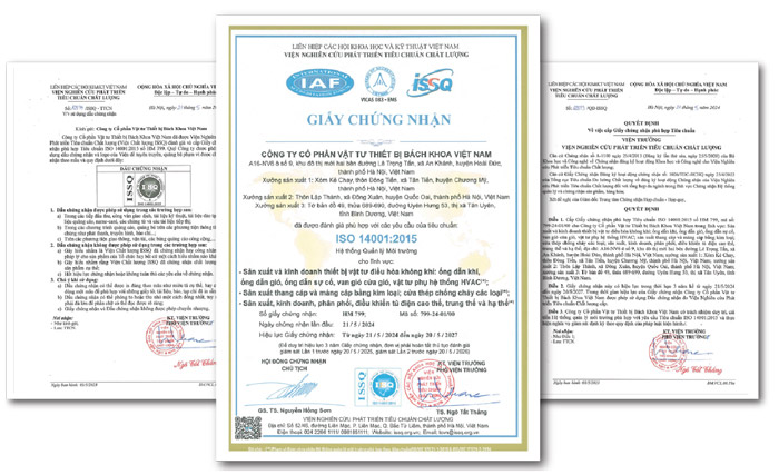 Các chứng nhận đạt tiêu chuẩn về cửa chống cháy BKDoor