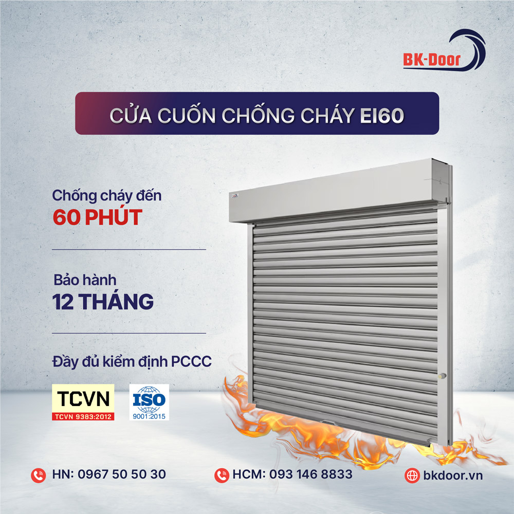Cửa cuốn chống cháy EI60 BKDoor