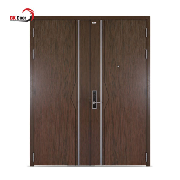 Cửa thép vân gỗ 2 cánh BKDoor
