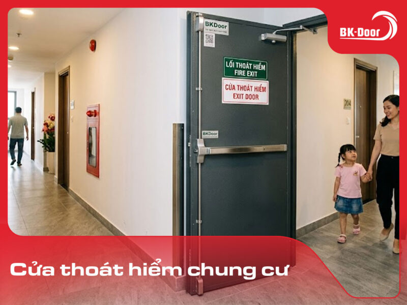 cửa thoát hiểm chung cư