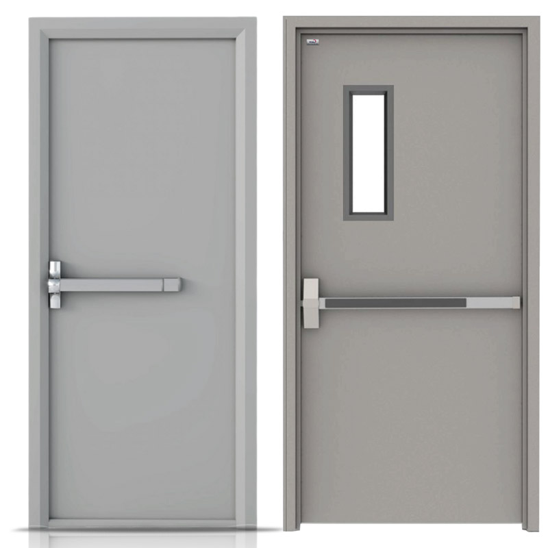 Các loại cửa thép chống cháy 1 cánh có thanh thoát hiểm