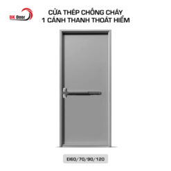 Cửa thép chống cháy 1 cánh có thanh thoát hiểm
