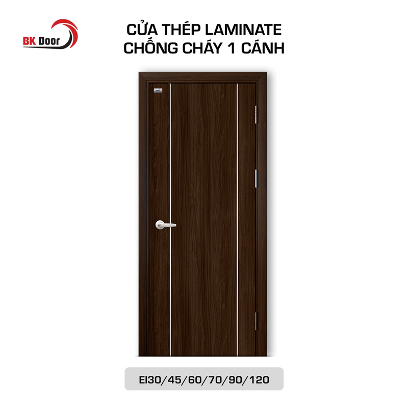 Cửa thép Laminate chống cháy 1 cánh