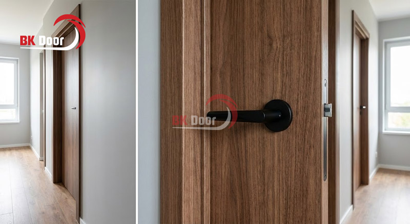 Cửa thép Laminate hiện đại và sang trọng