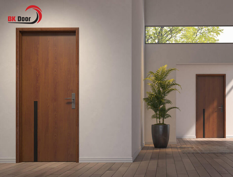 Cửa thép vân gỗ 1 cánh đa dạng mẫu mã tại BKDoor