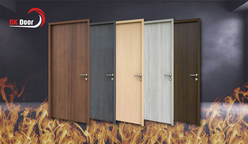 Cửa thép vân gỗ chống cháy mang tính thẩm mỹ cao vượt trội