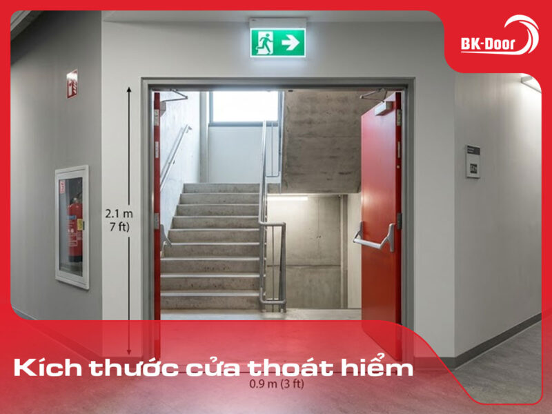 kích thước cửa thoát hiểm