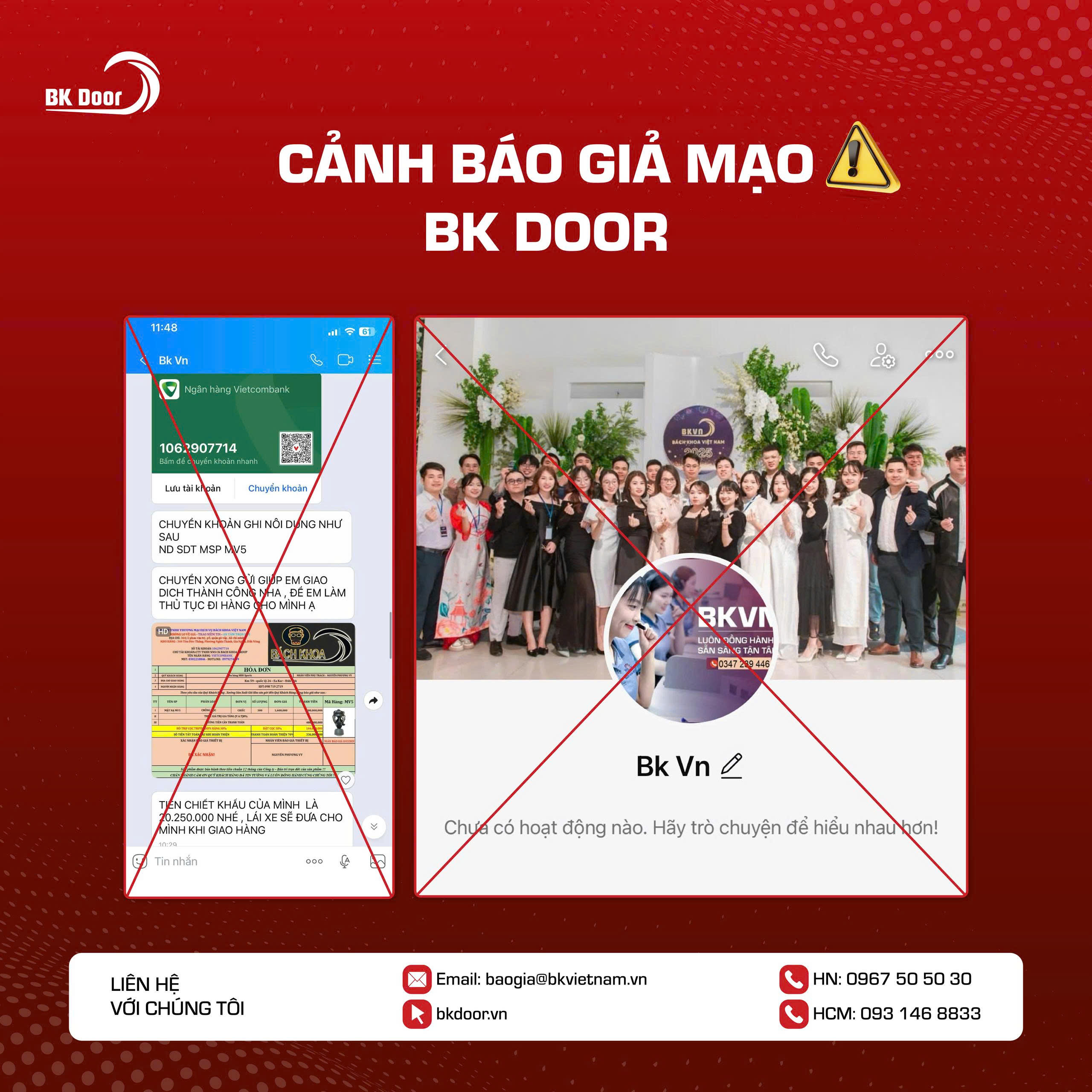 Các hình thức mạo danh đã được ghi nhận