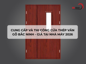 Cửa thép vân gỗ Bắc Ninh