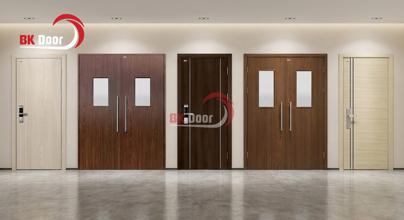 BK DOOR đa dạng các mẫu cửa thép vân gỗ phù hợp cho mọi loại công trình