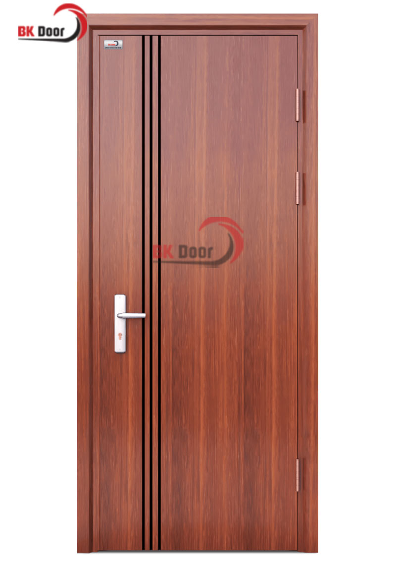 Mẫu cửa thép vân gỗ 1 cánh 