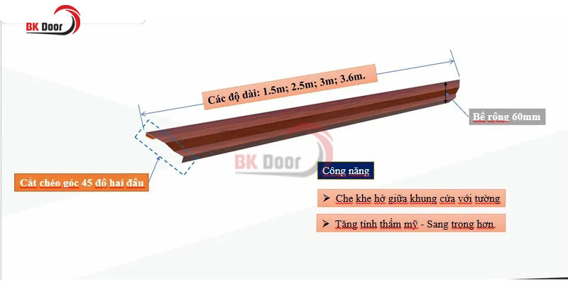 Phào giả giúp tạo điểm nhấn cho cửa 