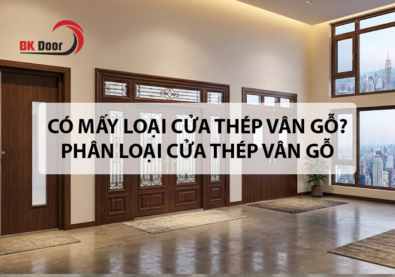 Cửa thép vân gỗ có mấy loại? Cách phân loại cửa thép vân gỗ