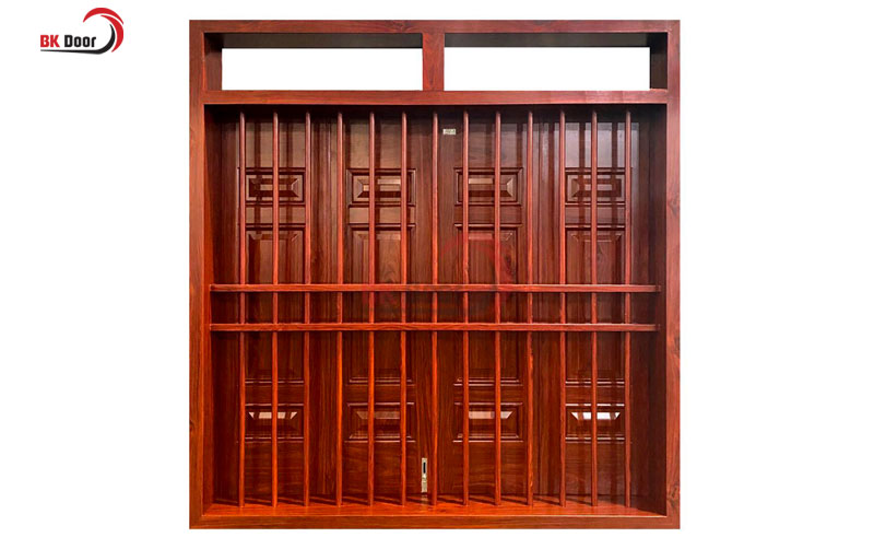 Cửa sổ thép vân gỗ có độ bền cao