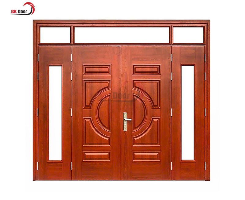 Cấu tạo chi tiết của cửa thép vân gỗ 4 cánh