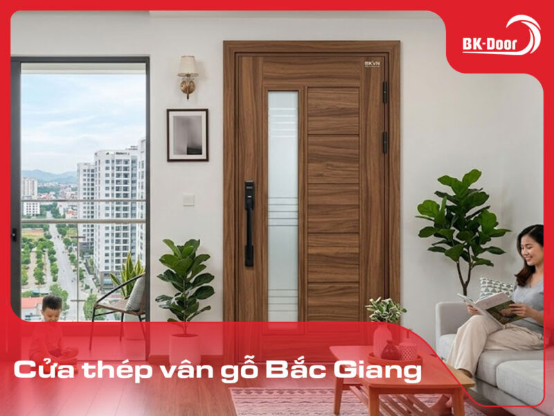cửa thép vân gỗ Bắc Giang