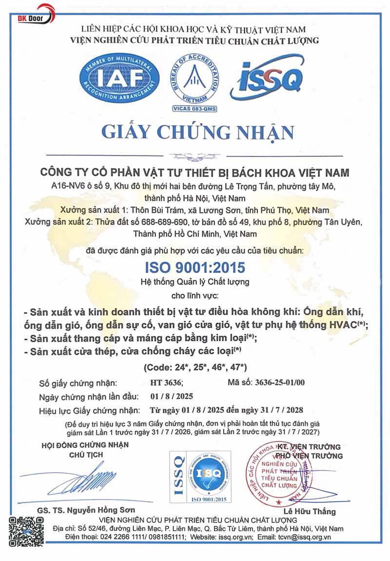 Cửa thép vân gỗ BK DOOR đảm bảo quy chuẩn PCCC