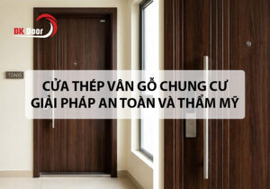 Cửa thép vân gỗ chung cư: Giải pháp an toàn và thẩm mỹ