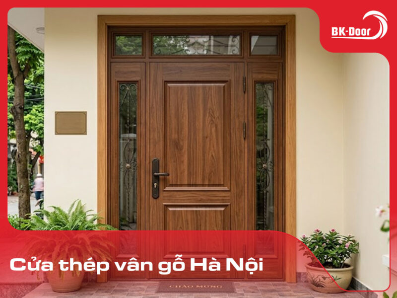 cửa thép vân gỗ Hà Nội