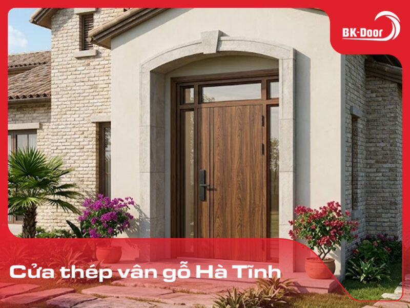cửa thép vân gỗ Hà Tĩnh