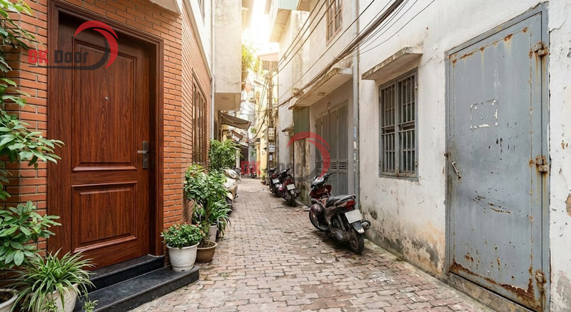 Cửa thép vân gỗ khó bị gỉ hơn cửa sắt