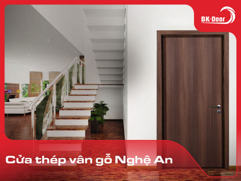 cửa thép vân gỗ Nghệ An