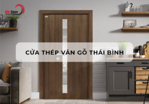 cửa thép vân gỗ tại thái bình